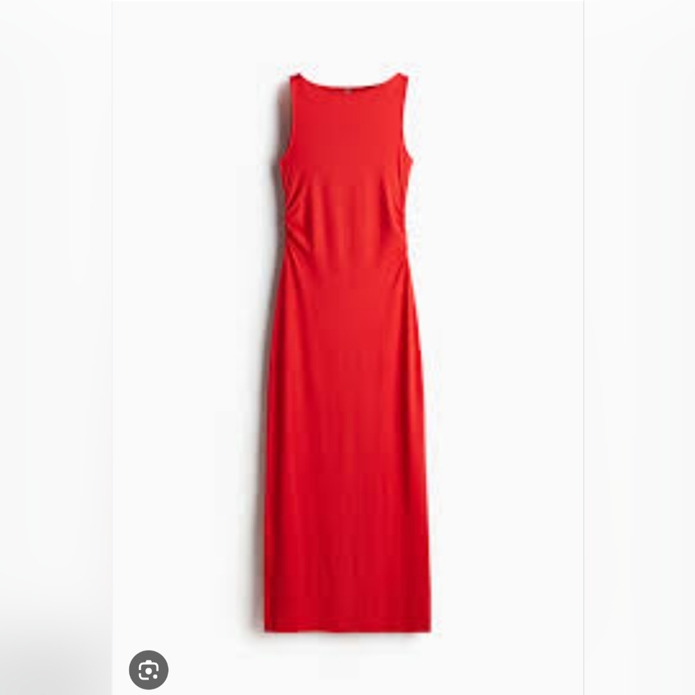 Petite Sophisticate Bold Red Sleeveless Maxi Dress